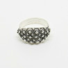 1008 - Anello Chiuso a 3 File in Argento 925 Filigrana Sarda
