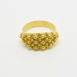 1008 - Anello Chiuso a 3 File in Argento 925 Filigrana Sarda