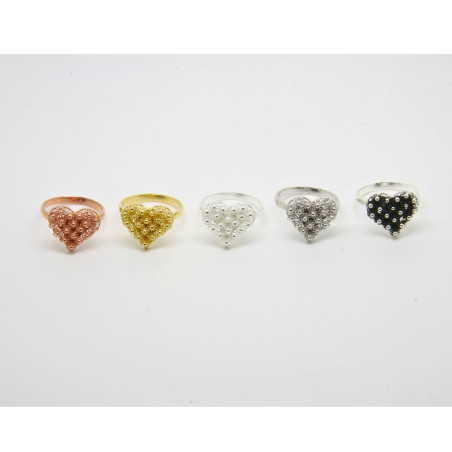 Anello Cuore Chiuso in Argento 925