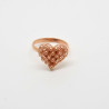 1009 - Anello Cuore Chiuso in Argento 925 Filigrana Sarda