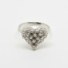 1009 - Anello Cuore Chiuso in Argento 925 Filigrana Sarda
