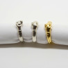 1011 - Anello Apribile con Mani che si Stringono sul Cuore in Argento 925