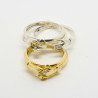 1011 - Anello Apribile con Mani che si Stringono sul Cuore in Argento 925
