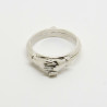 1011 - Anello Apribile con Mani che si Stringono sul Cuore in Argento 925