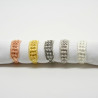 1013 - Anello 2 file Aperto Misura Regolabile in Argento 925