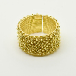 1014 - Anello 5 file Aperto Misura Regolabile in Argento 925