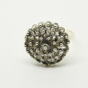 1015 - Anello Fiore 3 Giri Chiuso in Argento 925 Filigrana Sarda