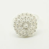 1015 - Anello Fiore 3 Giri Chiuso in Argento 925 Filigrana Sarda