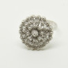 1015 - Anello Fiore 3 Giri Chiuso in Argento 925 Filigrana Sarda
