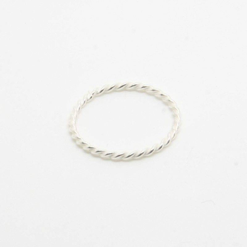 1019 - Anello Treccia 1 fila in Argento 925 Microfuso