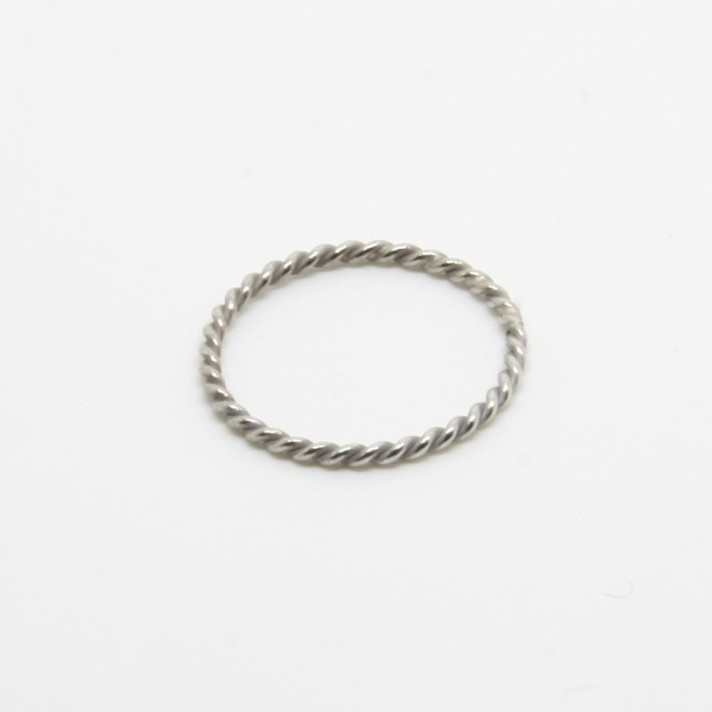 1019 - Anello Treccia 1 fila in Argento 925 Microfuso