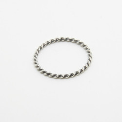 1019 - Anello Treccia 1 fila in Argento 925 Microfuso