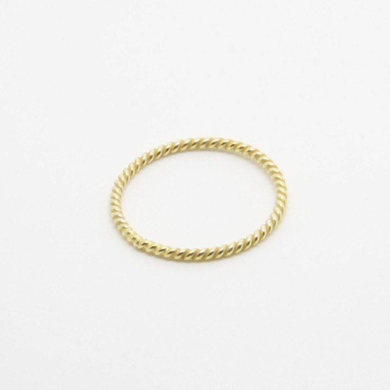 1019 - Anello Treccia 1 fila in Argento 925 Microfuso