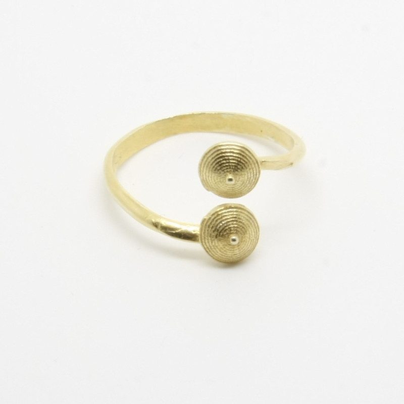 Anello Contrariè con Corbule - Microfusione