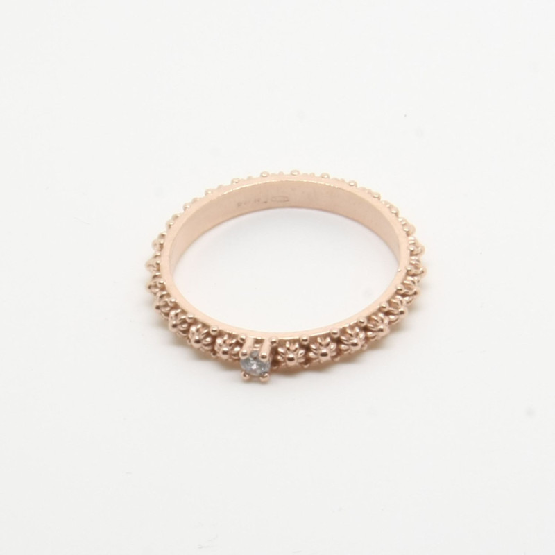 1026 - Anello Fede Sarda Solitario in Argento 925