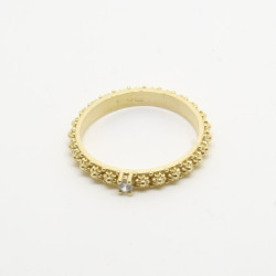 1026 - Anello Fede Sarda Solitario in Argento 925