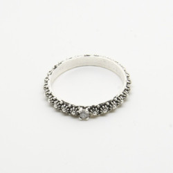 1026 - Anello Fede Sarda Solitario in Argento 925