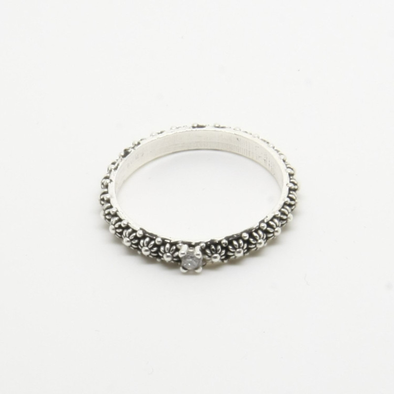 1026 - Anello Fede Sarda Solitario in Argento 925