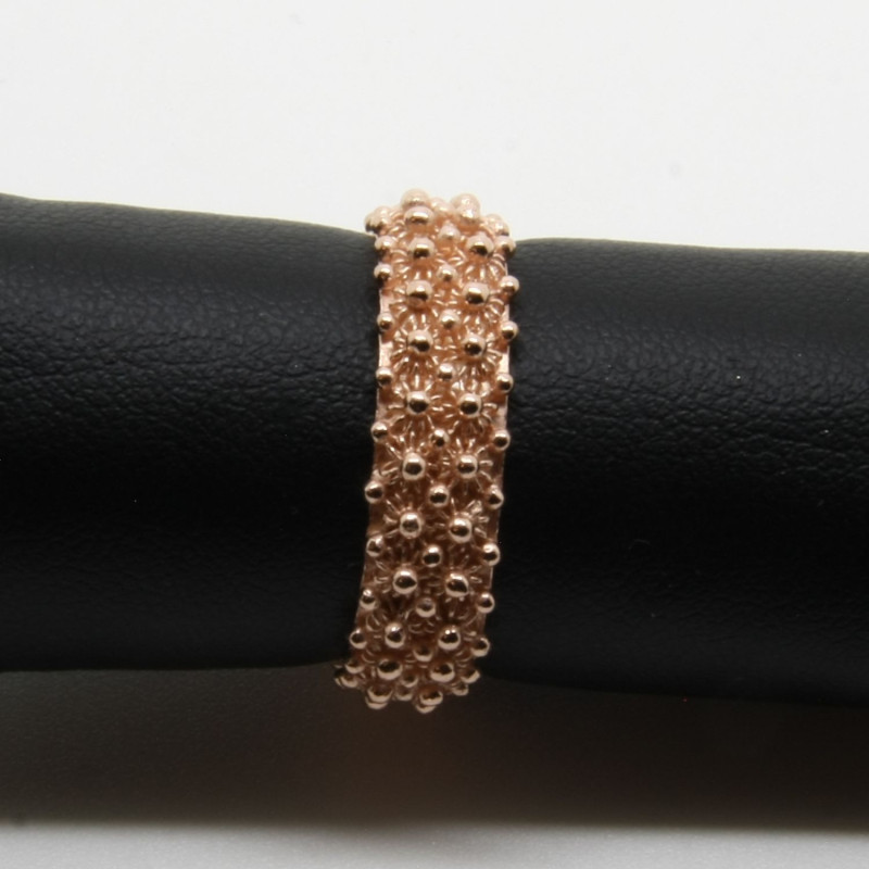 1002 - Anello a 2 File in Argento 925 Filigrana Sarda - Tradizione e Eleganza