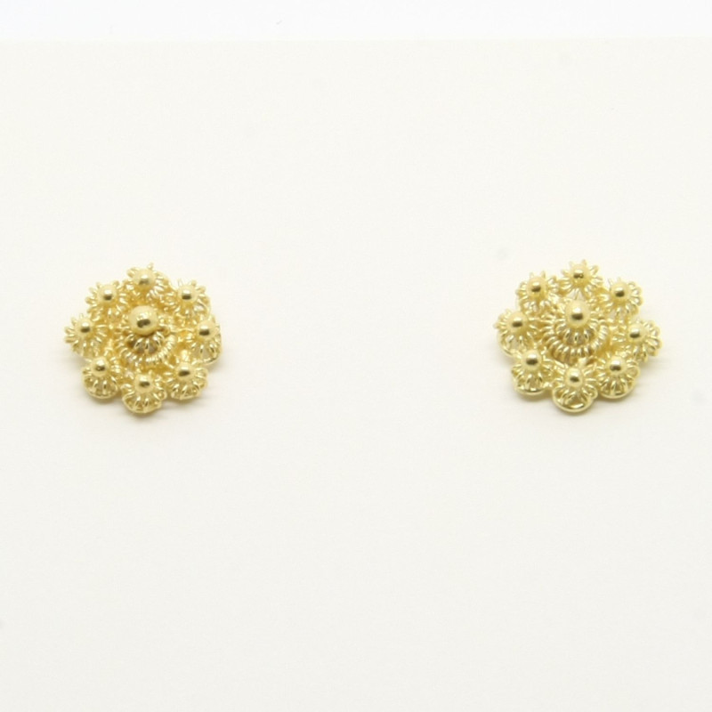 Orecchini Fiore Piccoli Filigrana Sarda Argento 925