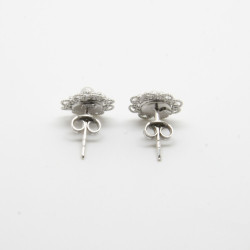 4012 - Orecchini Fiore Filigrana Sarda Argento 925