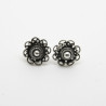 4012 - Orecchini Fiore Filigrana Sarda Argento 925