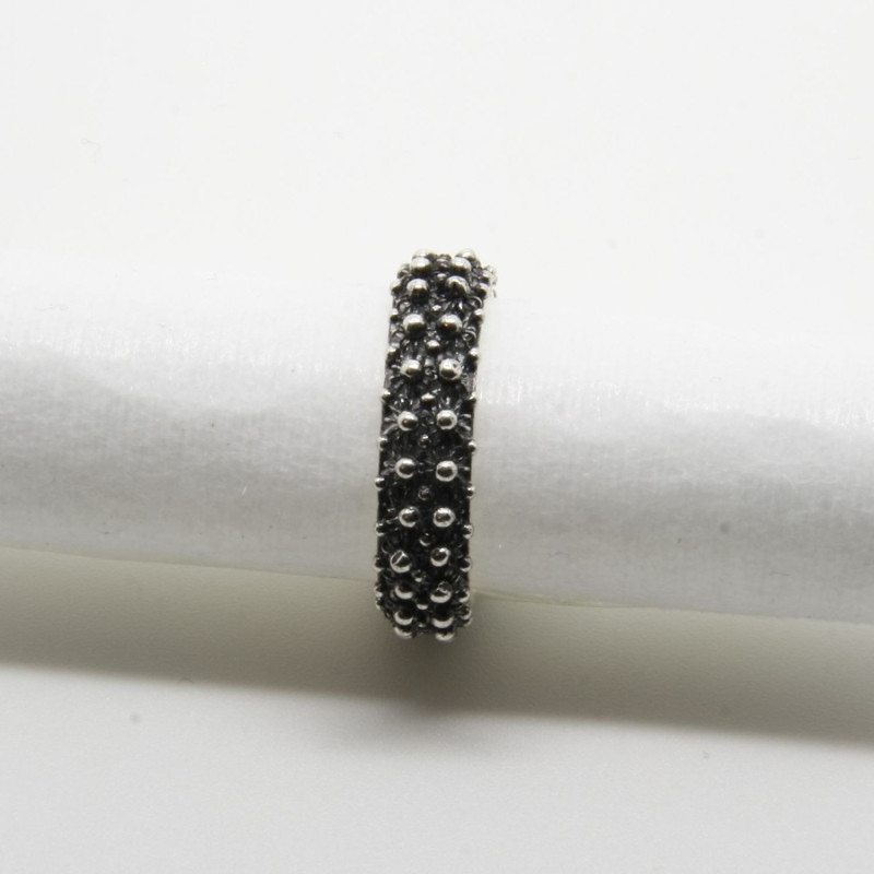 1002 - Anello a 2 File in Argento 925 Filigrana Sarda - Tradizione e Eleganza