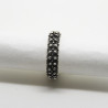 1002 - Anello a 2 File in Argento 925 Filigrana Sarda - Tradizione e Eleganza