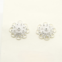 Orecchini a lobo traforati in filigrana argento 925