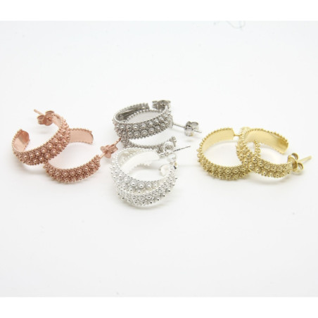 Orecchini a lodo 2 file in filigrana sarda