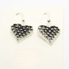 Orecchini a cuore pendenti in filigrana sarda argento 925