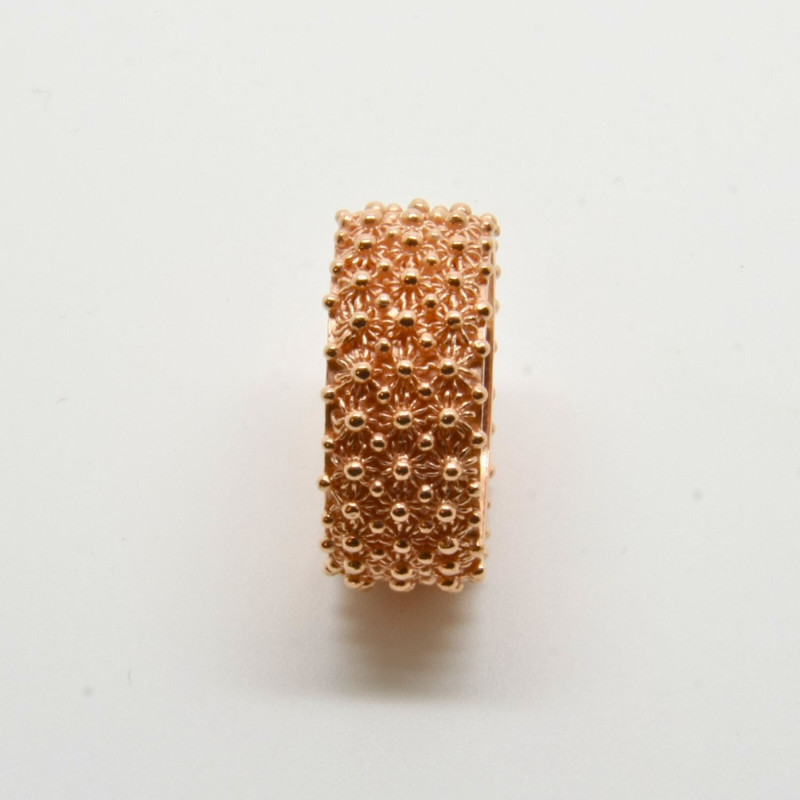 1003 - Anello a 3 File in Argento 925 Filigrana Sarda - Tradizione e Eleganza