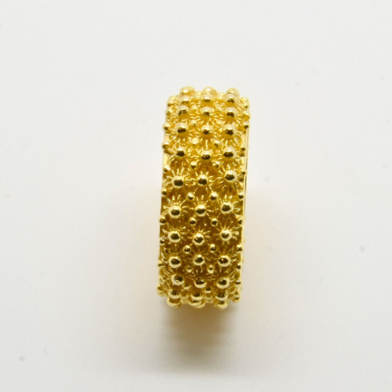 1003 - Anello a 3 File in Argento 925 Filigrana Sarda - Tradizione e Eleganza