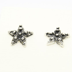 4036 - Orecchini Stella a Lobo Filigrana Sarda Argento 925