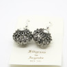 4038 - Orecchini Bottone Sfera Pendenti Filigrana Sarda Argento 925