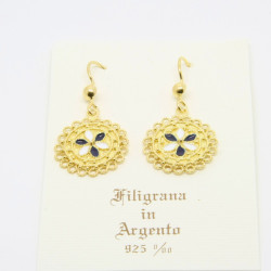 Orecchini Tondi Smaltati Pendenti