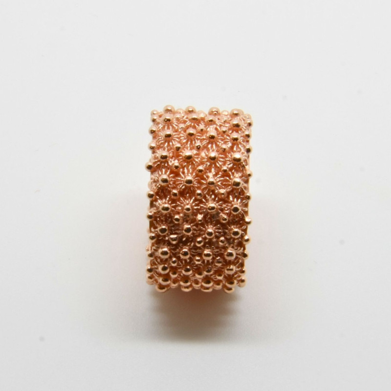 1004 - Anello a 4 File in Argento 925 Filigrana Sarda - Tradizione e Eleganza