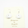 4056 - Orecchini Corbula Lisci Pendenti Filigrana Sarda Argento 925