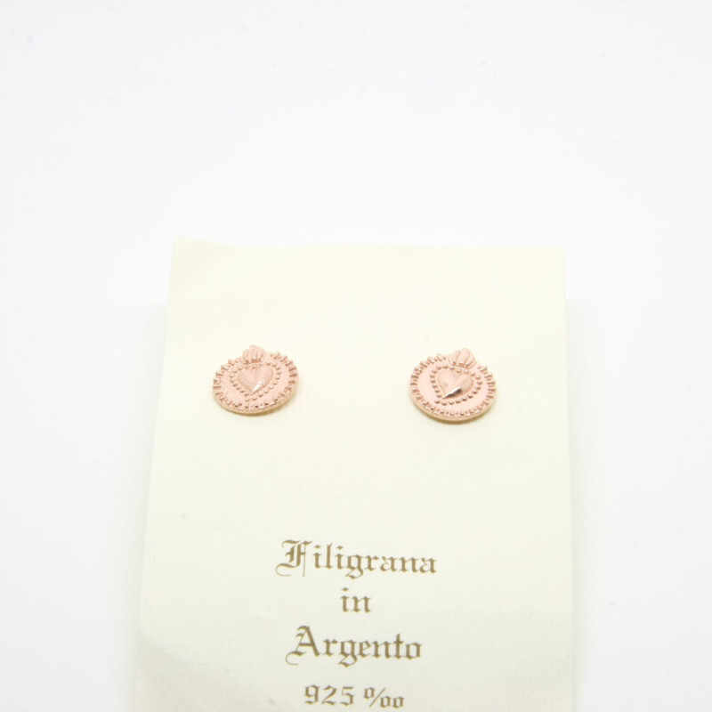 4062 - Orecchini Sacro Cuore a Lobo Argento 925