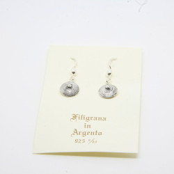 4063 - Orecchini Corbula Lisci Pendenti Filigrana Sarda Argento 925