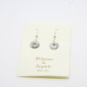 4063 - Orecchini Corbula Lisci Pendenti Filigrana Sarda Argento 925