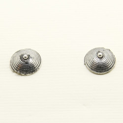 Orecchini Corbula Lisci Piccoli Filigrana Sarda Argento 925