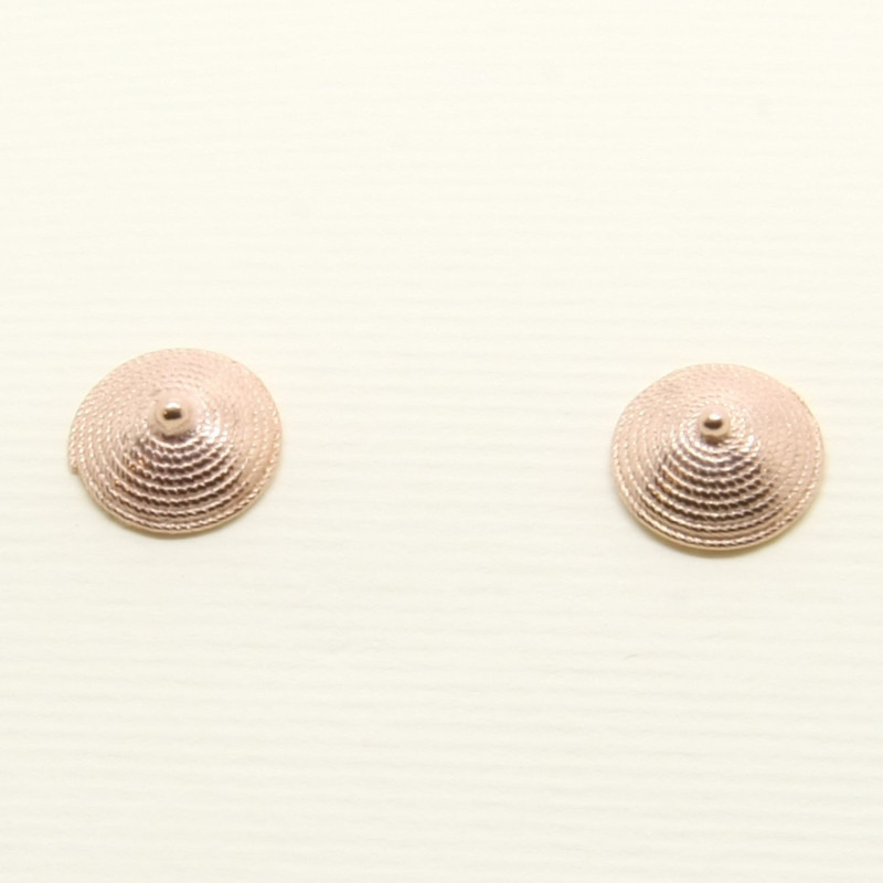 4065 - Orecchini Corbula Lisci Piccoli Filigrana Sarda Argento 925