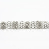 Bracciale 2 fili con 2 rosette grande + 8 piccole Filigrana Sarda Argento 925