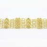 2004 - Bracciale 3 fili con 3 rosette grande + 12 piccole Filigrana Sarda Argento 925
