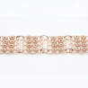 Bracciale 4 fili con 8 rosette piccole Filigrana Sarda Argento 925