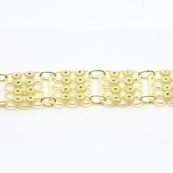 2007 - Bracciale 4 fili con 8 rosette piccole Filigrana Sarda Argento 925