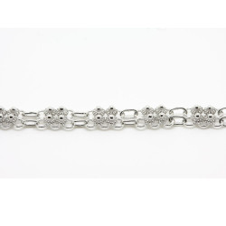 Bracciale 2 fili con 4 rosette piccole Filigrana Sarda Argento 925