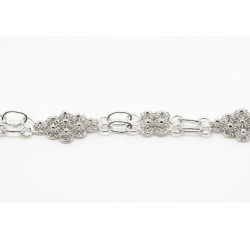 2009 - Bracciale Rombo con 4 rosette piccole Filigrana Sarda Argento 925