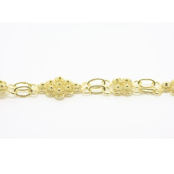 Bracciale Rombo con 4 rosette piccole Filigrana Sarda Argento 925